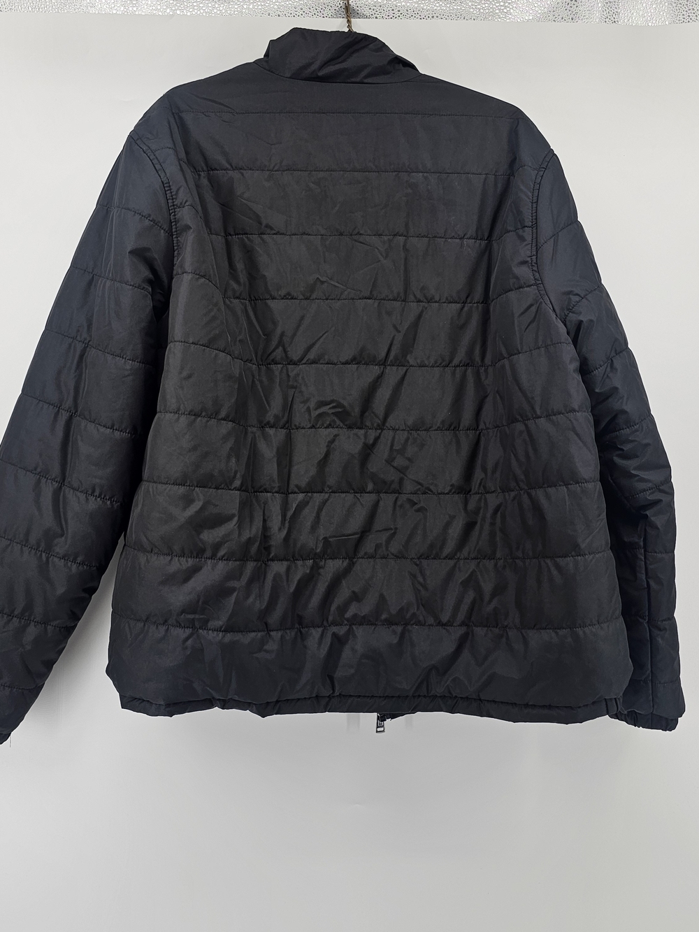 CHAPS Men's Black Puffer Jacket Size XXL Full Zip Lightweight Quilted Jacket - Picture 3 of 5